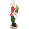 Clayre & Eef 5PR0124GG Decorazione Babbo Natale 26x20x59 cm
