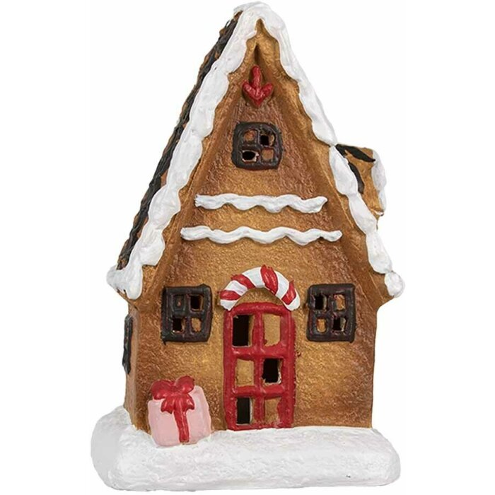 Clayre & Eef 6CE1771 Decorazione natalizia casa di pan di zenzero 10x7x15 cm