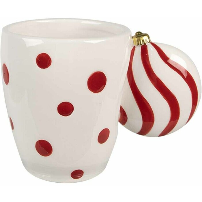 Clayre & Eef 6CEMU0162R Tazza con manico a forma di gingillo 350 ml