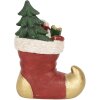 Clayre & Eef 6PR4176 Topi con gli stivali Decorazione LED 14x10x19 cm