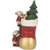 Clayre & Eef 6PR4176 Topi con gli stivali Decorazione LED 14x10x19 cm