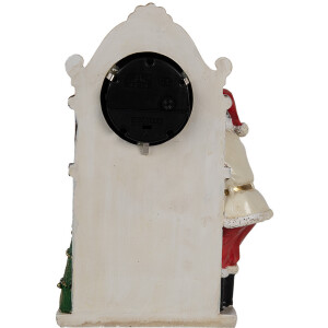 Clayre & Eef 6PR4180 Decorazione Orologio di Babbo Natale 15x7x22 cm