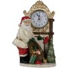 Clayre & Eef 6PR4180 Decorazione Orologio di Babbo Natale 15x7x22 cm