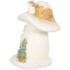 Clayre & Eef 6PR4186 Decorazione Fungo con nani LED 13x12x15 cm