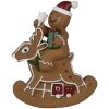 Clayre & Eef 6PR4195 Decorazione uomo di pan di zenzero cervo figura a dondolo 11x5x12 cm