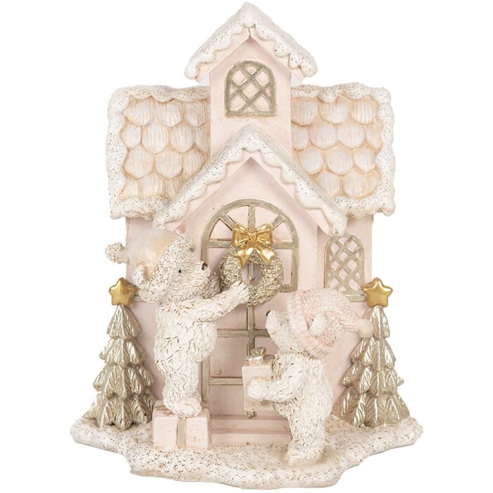 Clayre & Eef 6PR4229 Decorazione Casa con Orsi LED 15x10x18 cm