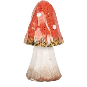 Clayre & Eef 6CE1750 Decorazione Fungo Ø 6x11 cm