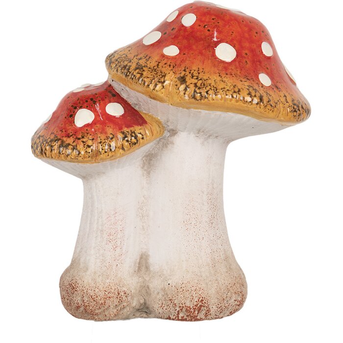 Clayre & Eef 6CE1751 Decorazione Funghi 14x11x17 cm