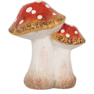 Clayre & Eef 6CE1751 Decorazione Funghi 14x11x17 cm