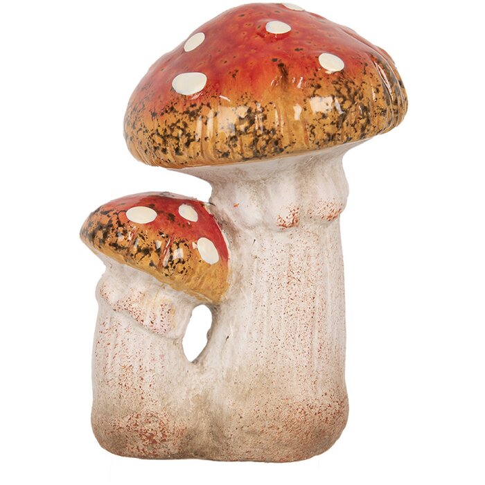 Clayre & Eef 6CE1752 Decorazione Funghi 8x8x12 cm