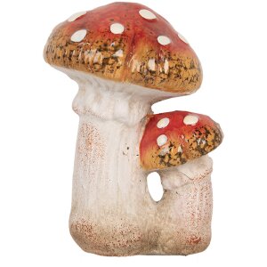 Clayre & Eef 6CE1752 Decorazione Funghi 8x8x12 cm