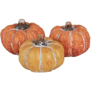 Clayre & Eef 6CE1781 Set di zucche da decorazione 3...