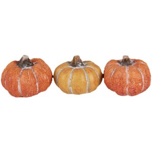 Clayre & Eef 6CE1781 Set di zucche da decorazione 3...