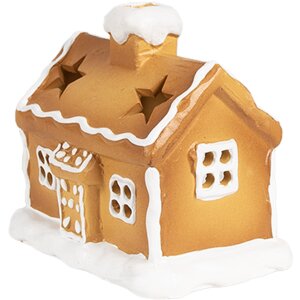 Clayre & Eef 6CE1804 Portacandele casa 11x8x10 cm
