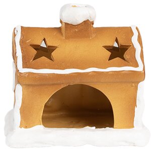 Clayre & Eef 6CE1804 Portacandele casa 11x8x10 cm