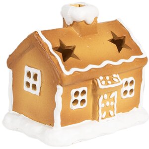 Clayre & Eef 6CE1804 Portacandele casa 11x8x10 cm