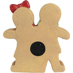 Clayre & Eef 6MG0049 Decorazione omino di pan di zenzero con LED 31x10x35 cm