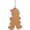 Clayre & Eef 6PR4331 Decorazione Appendino Uomo di Pan di Zenzero 5x1x8 cm