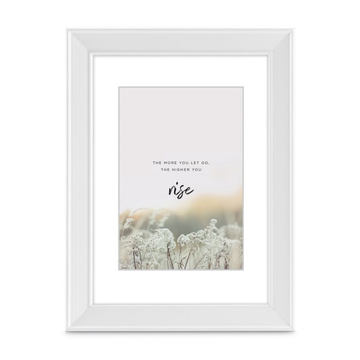 Cornice in legno Hama Rise White 13x18 cm