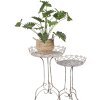 Clayre & Eef 5Y1239 Set di tavoli per piante Ø 52x84/ Ø 42x66 cm