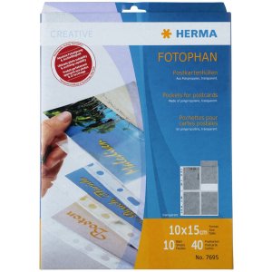 Buste per cartoline in pellicola trasparente 10x15 (wpk) 10 pz.