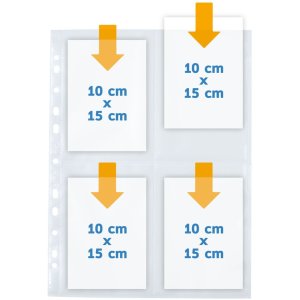 Buste per cartoline in pellicola trasparente 10x15 (wpk)...