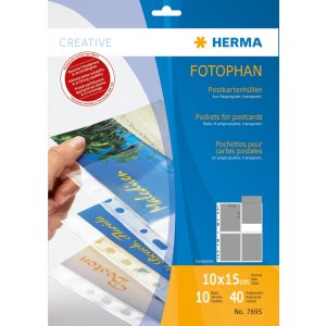 Buste per cartoline in pellicola trasparente 10x15 (wpk) 10 pz.