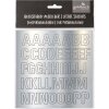 Lettere adesive in argento Goldbuch 17x22 cm 2 fogli alti 2,5 cm