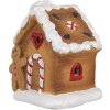 Clayre & Eef 6CE1772 Casa decorativa in ceramica marrone 10x9x12 cm