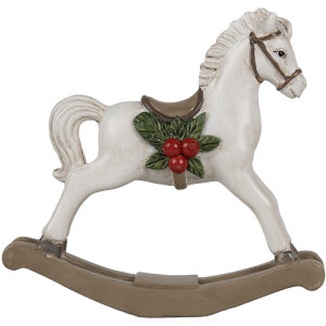 Clayre & Eef 6PR4171 Decorazione Cavallo a dondolo 17x5x16 cm