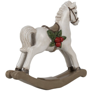 Clayre & Eef 6PR4171 Decorazione Cavallo a dondolo 17x5x16 cm