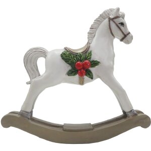 Clayre & Eef 6PR4172 Decorazione Cavallo a dondolo 11x4x11 cm