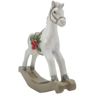 Clayre & Eef 6PR4172 Decorazione Cavallo a dondolo 11x4x11 cm