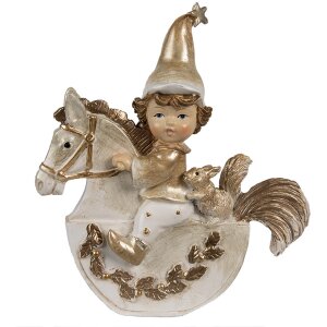 Clayre & Eef 6PR4231 Decorazione gnomo 10x3x11 cm