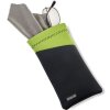 Borsa per occhiali Carson in neoprene con panno in microfibra - grigio/verde