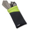 Borsa per occhiali Carson in neoprene con panno in microfibra - grigio/verde