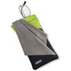 Borsa per occhiali Carson in neoprene con panno in microfibra - grigio/verde