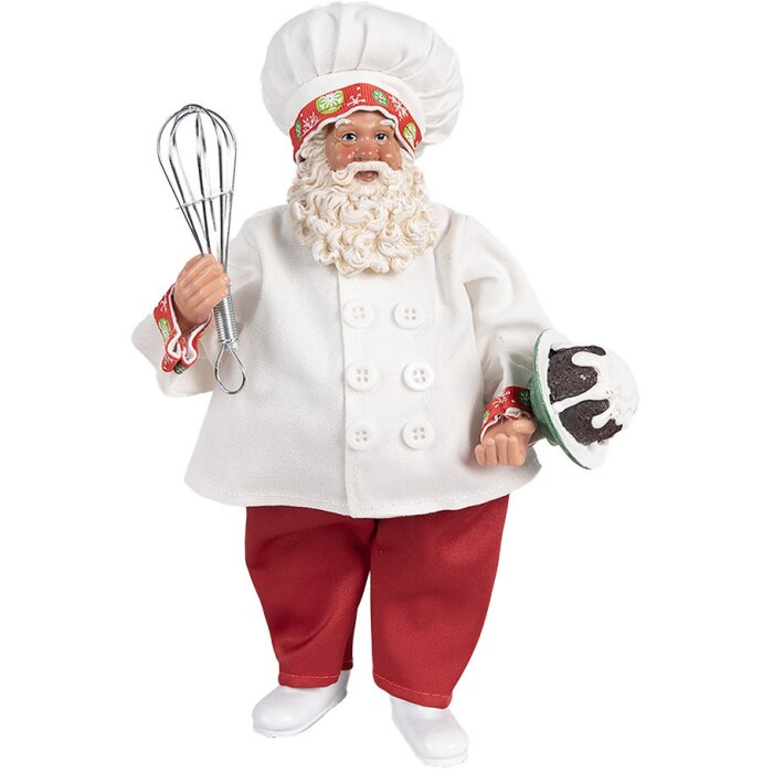 Clayre & Eef 65584 Decorazione Babbo Natale 17x11x27 cm