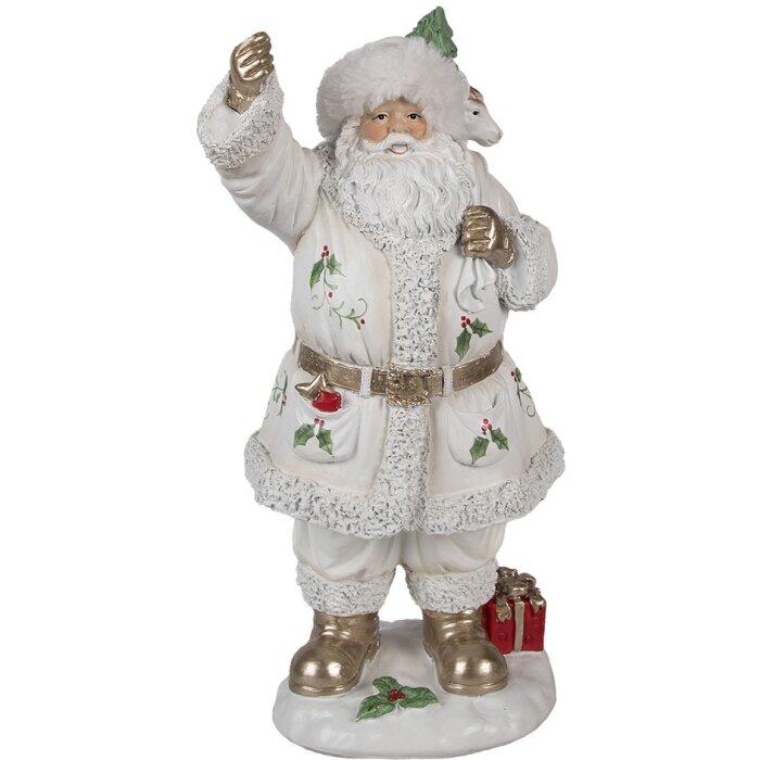 Clayre & Eef 6PR4296 Decorazione Babbo Natale 14x16x31 cm
