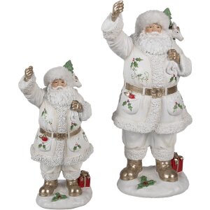 Clayre & Eef 6PR4296 Decorazione Babbo Natale 14x16x31 cm