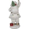 Clayre & Eef 6PR4296 Decorazione Babbo Natale 14x16x31 cm