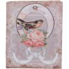 Clayre & Eef Set di scatole portaoggetti 3 pezzi in legno rosa bianco Retro Vintage