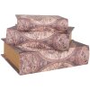 Clayre & Eef 65695 Set di 3 scatole in legno marrone 27x22x7 cm