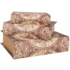 Clayre & Eef 65697 Set di 3 scatole portaoggetti Beige Brown Retro Vintage Wood