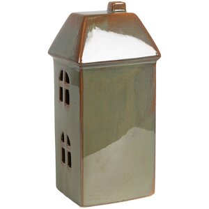 Clayre & Eef 6CE1797 Decorazione Casa LED Verde Porcellana 7x6x15 cm