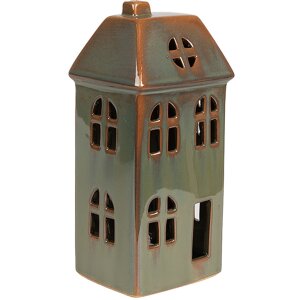 Clayre & Eef 6CE1797 Decorazione Casa LED Verde Porcellana 7x6x15 cm