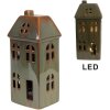 Clayre & Eef 6CE1797 Decorazione Casa LED Verde Porcellana 7x6x15 cm
