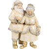 Clayre & Eef Decorazione Babbo Natale Beige 11x8x16 cm