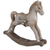 Clayre & Eef 6PR4170 Decorazione Cavallo a dondolo 17x5x16 cm