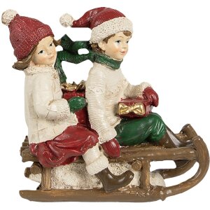 Clayre & Eef 6PR4182 Decorazione bambini su slitta...